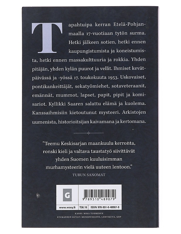 Kyllikki Saari : mysteerin ihmisten historia - Teemu Keskisarja - Historiakirjat - 10105510245 - 1