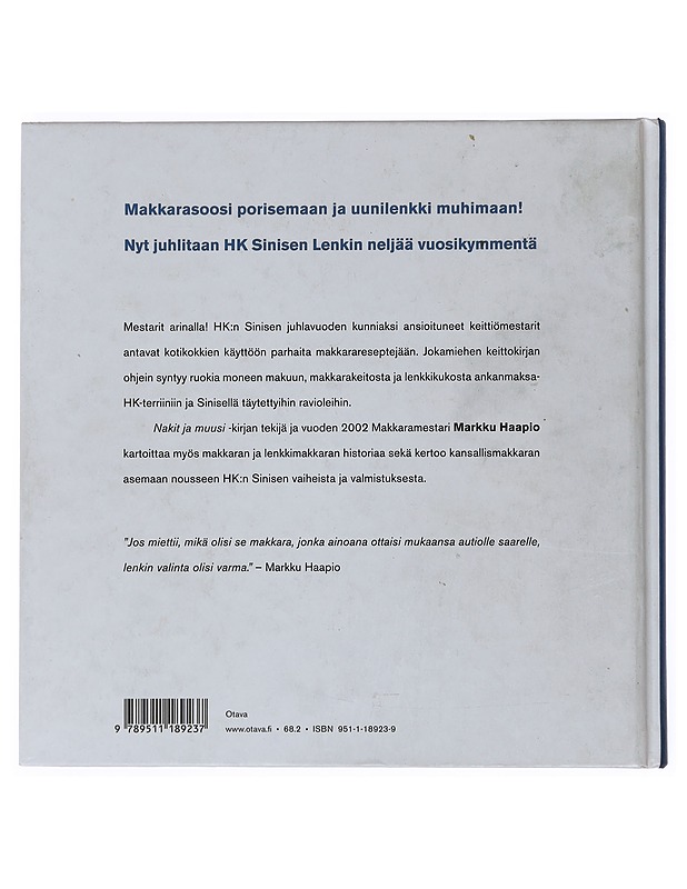 Sininen lenkki ja kymmenen mestaria - Haapio, Markku - Ruokakirjat - 10105510262 - 1