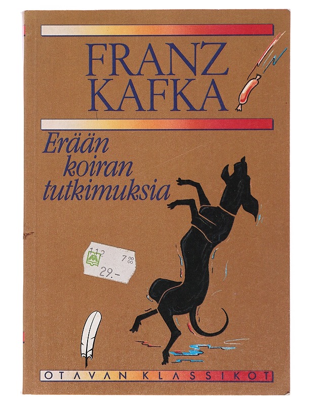 Erään koiran tutkimuksia - Franz Kafka - Kaunokirjallisuus - 10105510310 - 0