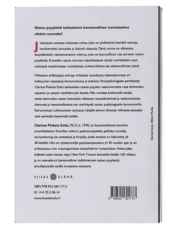 Naiset jotka kulkevat susien kanssa : villinaisen arkkityyppi myyteissä ja kertomuksissa - Estés, Clarissa Pinkola - Tietokirjat ja oppaat - 10105510326 - 1