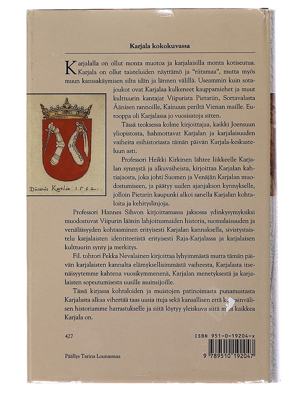 Karjalan kansan historia - Kirkinen, Heikki - Historiakirjat - 10105510327 - 1