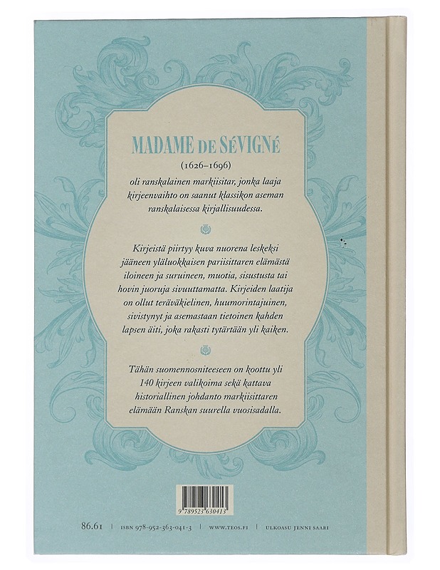 Markiisitar de Sévignén kirjeet 1648-1696 - Sévigné, Marie de Rabutin-Chantal - Elämäkerrat ja muistelmat - 10105510343 - 1