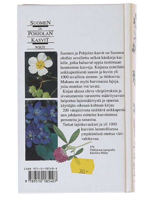 Suomen ja Pohjolan kasvit - Nylén, Bo - Tietokirjat - 10105510385 - 1