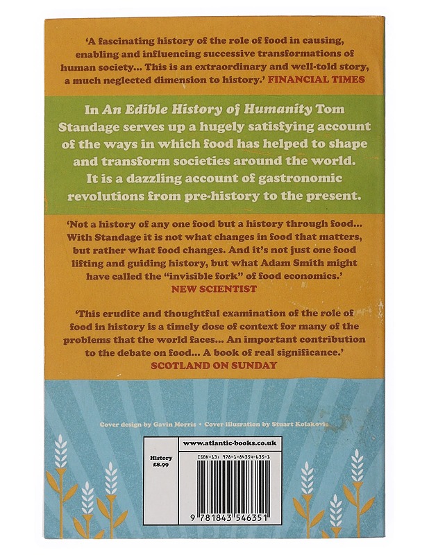An edible history of humanity - Tom Standage - Tietokirjat ja oppaat - 10105510386 - 1