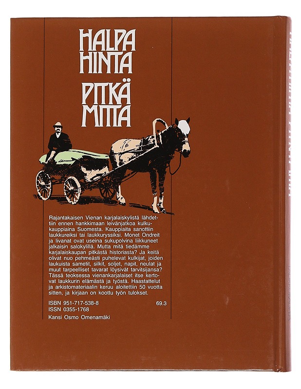 Halpa hinta, pitkä mitta - Naakka-Korhonen, Mervi - Historiakirjat - 10105510420 - 1