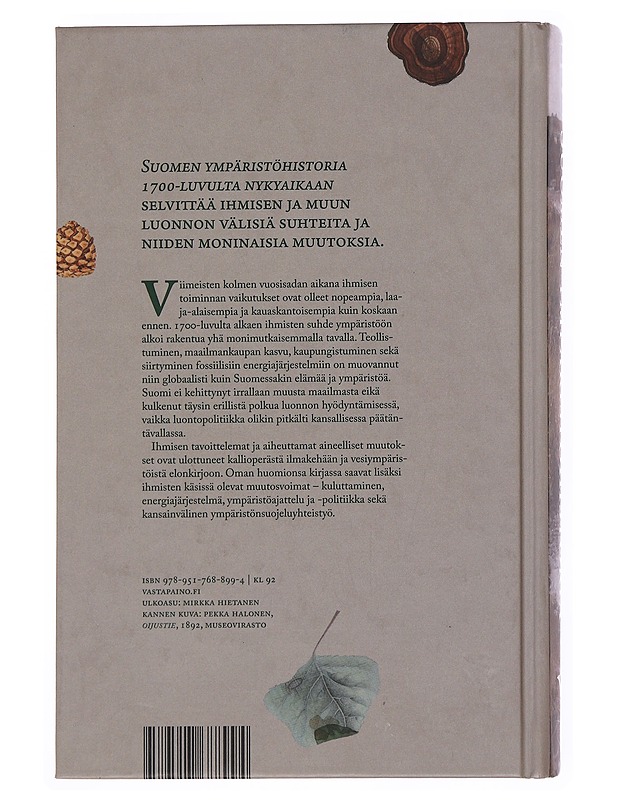 Suomen ympäristöhistoria 1700-luvulta nykyaikaan - Ruuskanen, Esa - Historiakirjat - 10105510466 - 1