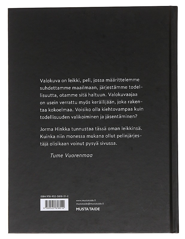 Tunnustan kuvanneeni - Jorma Hinkka - Harrastekirjat - 10105510480 - 1