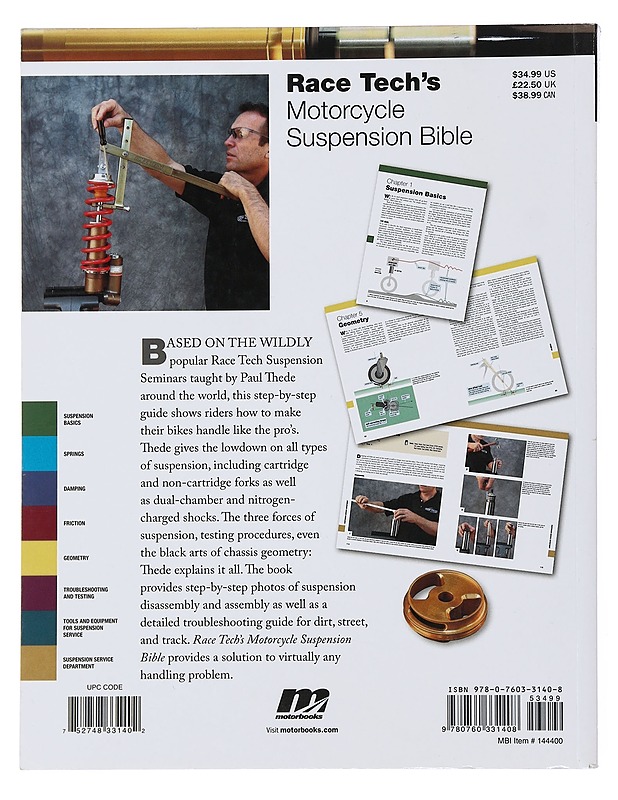Race Tech's Motorcycle Suspension Bible- Paul Thede ja Lee Parks - Harrastekirjat - 10105510512 - 1