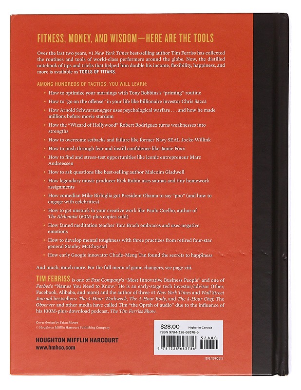Tools of Titans : A Comprehensive Guide To High-Performance Tools And Tactics For Success- Ferriss, Timothy - Tietokirjat ja oppaat - 10105510541 - 1