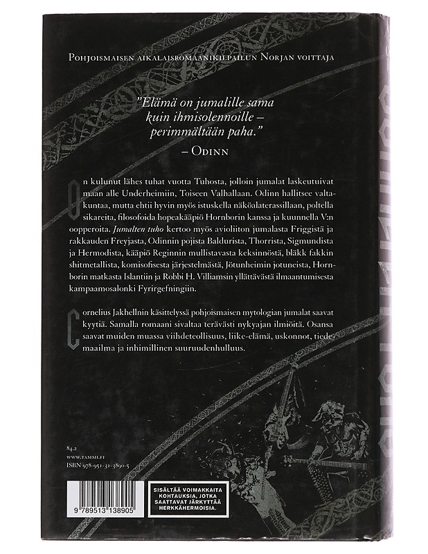 Jumalten tuho : saagaromaani - Jakhelln, Cornelius - Romaanit ja novellit - 10105510550 - 1