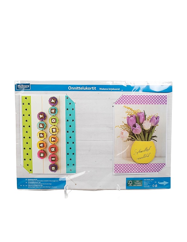 MELINERA onnittelukortit, 4 kpl - Askartelu - 10105510587 - 0