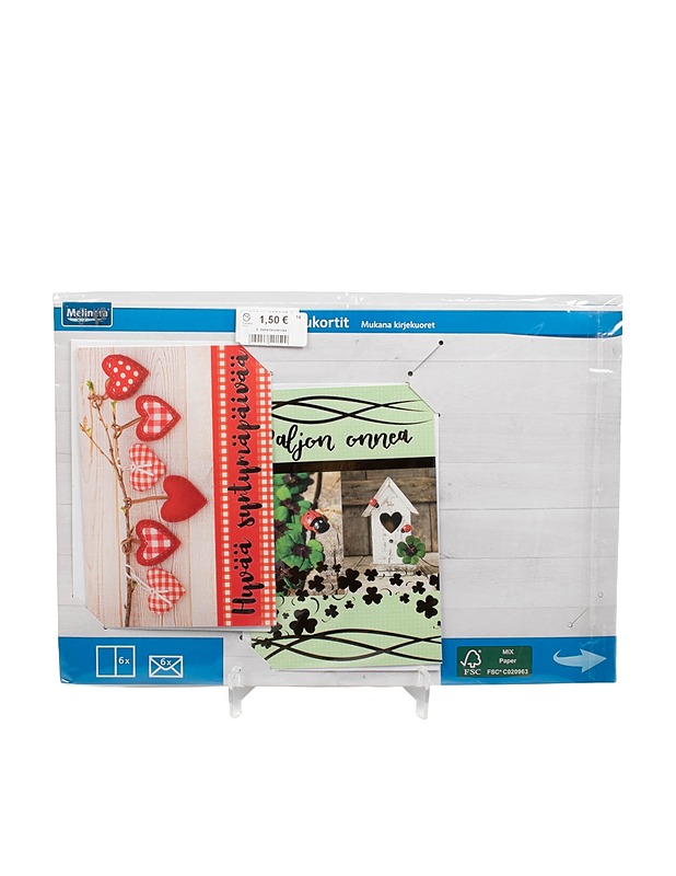 MELINERA onnittelukortit, 4 kpl - Askartelu - 10105510587 - 1