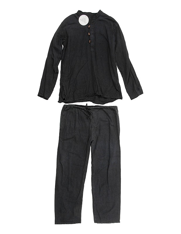 Tummanharmaa paita ja housut - Naisten paidat ja topit - 10105510604 - 0