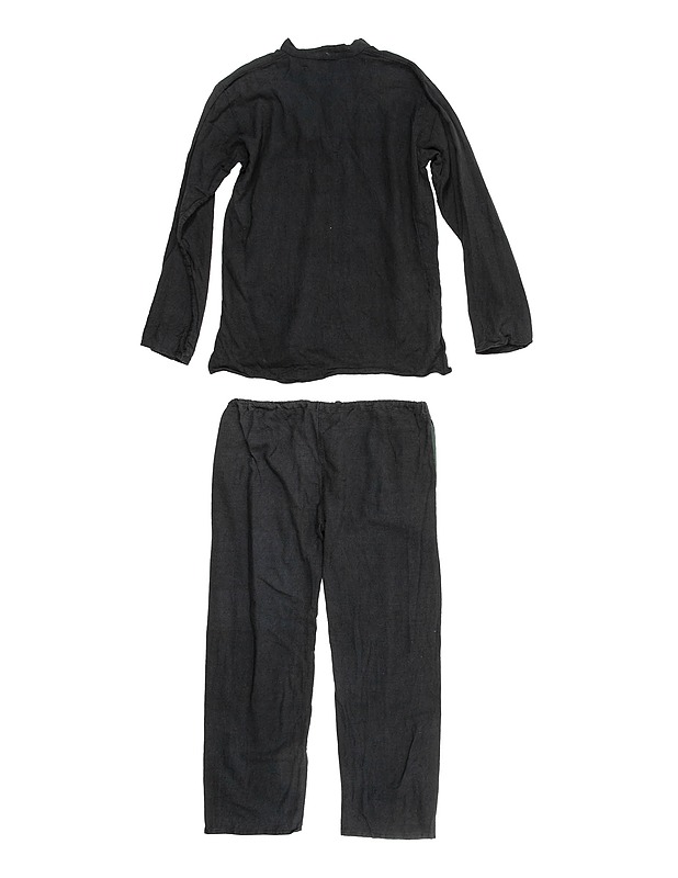 Tummanharmaa paita ja housut - Naisten paidat ja topit - 10105510604 - 1