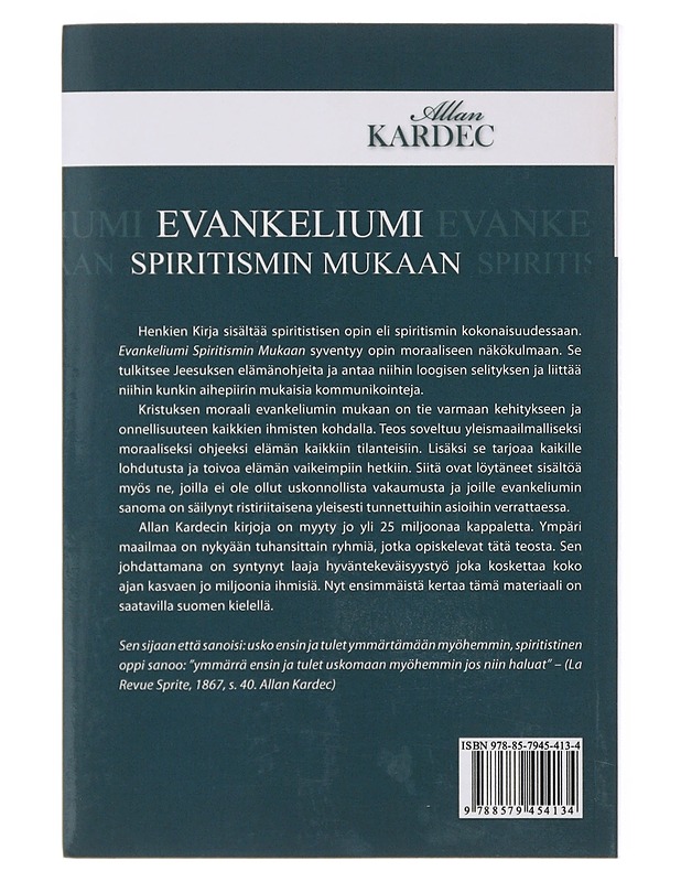 Evankeliumi spiritismin mukaan -  Allan Kardec - Tietokirjat ja oppaat - 10105510636 - 1