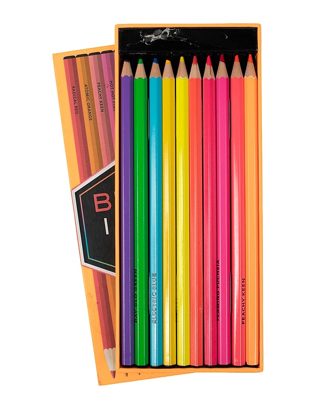 BRIGHT IDEAS Neon värikynät, 10 kpl - Askartelu - 10105510642 - 1