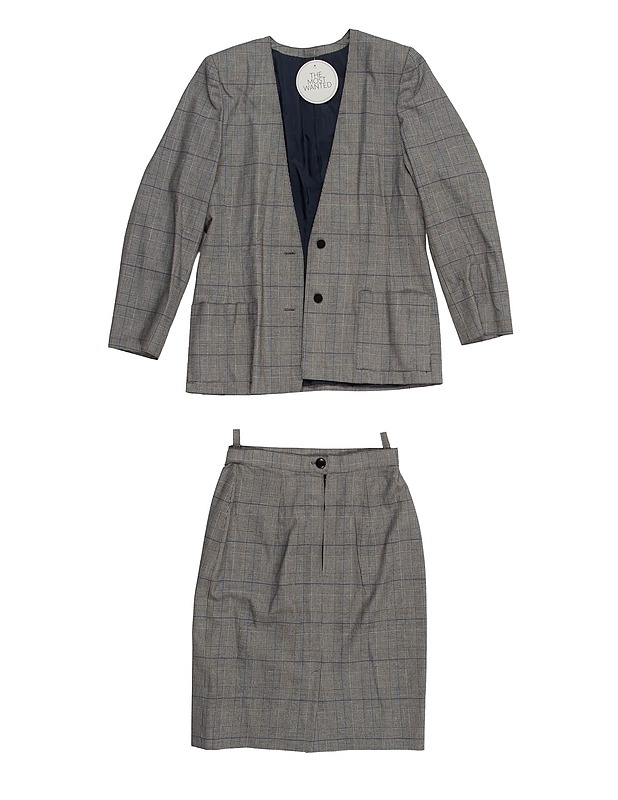 Harmaa jakku ja hame - Naisten takit ja jakut - 10105510670 - 0