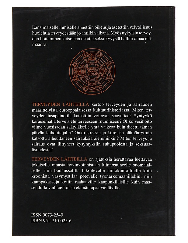 Terveyden lähteillä : länsimaisten terveyskäsitysten kulttuurihistoriaa - Joutsivuo, Timo - Tietokirjat ja oppaat - 10105510739 - 1