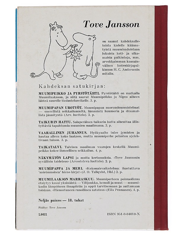 Taikatalvi - Tove Jansson - Lastenkirjat - 10105510766 - 1