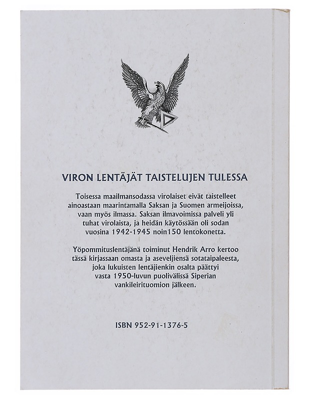 Viron lentäjät taistelujen tulessa - Arro, Hendrik - Historiakirjat - 10105510833 - 1