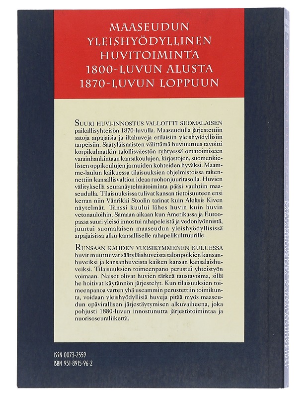 Säätyläishuveista kansanhuveiksi, kansanhuveista kansalaishuveiksi - Lehtonen , Eeva-Liisa  - Tietokirjat - 10105510866 - 1