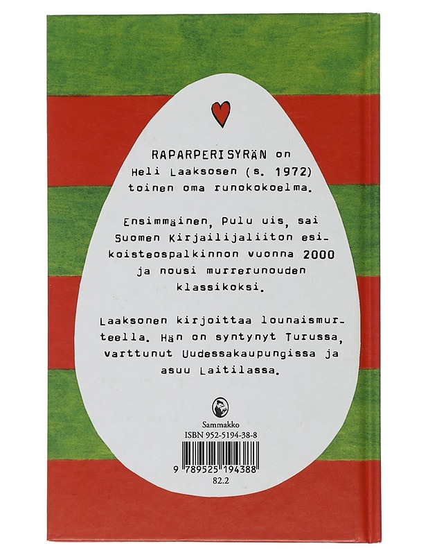 Raparperisyrän : runoja - Heli Laaksonen - Runot ja näytelmät - 10105510891 - 1