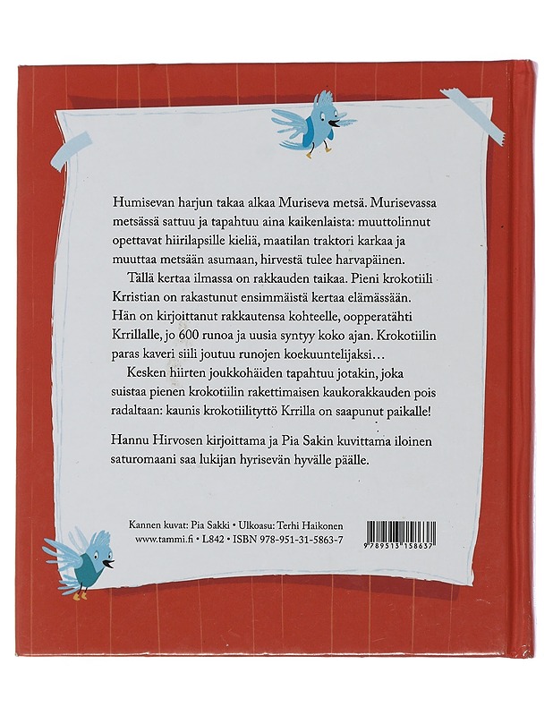 Rakastunut krokotiili - Hirvonen, Hannu - Lastenkirjat - 10105510903 - 1