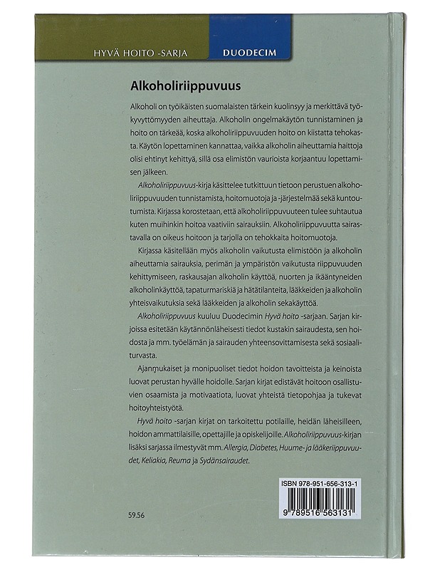 Alkoholiriippuvuus - Aalto, Mauri - Tietokirjat ja oppaat - 10105510905 - 1