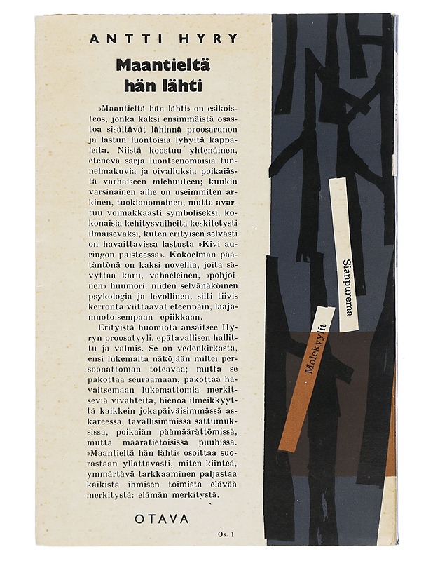 Maantieltä hän lähti - Hyry , Antti - Romaanit ja novellit - 10105510918 - 1