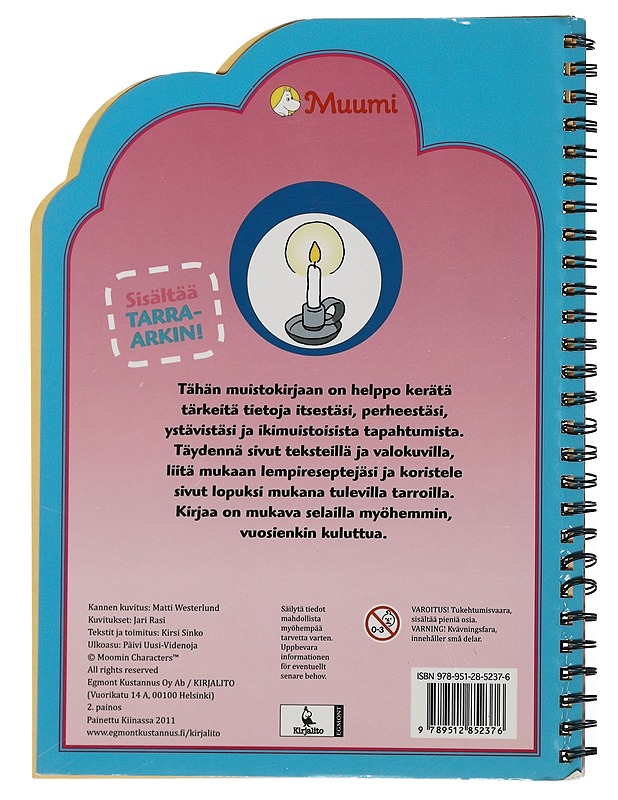 Muumi muistokirja  - Lastenkirjat - 10105510966 - 1