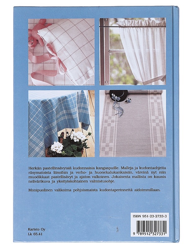 Valkoista ja pastellia : kaunista kangaspuilla - Hallgren, Ann-Kristin - Käsityökirjat - 10105510974 - 1