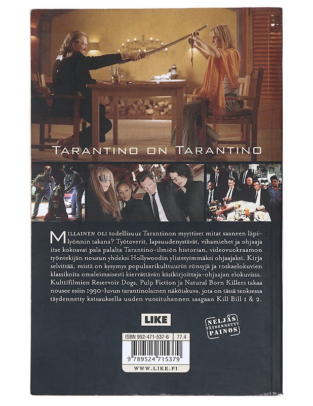 Tarantino on Tarantino - Bernard, Jami - Musiikki- ja elokuvakirjat - 10105510978 - 1