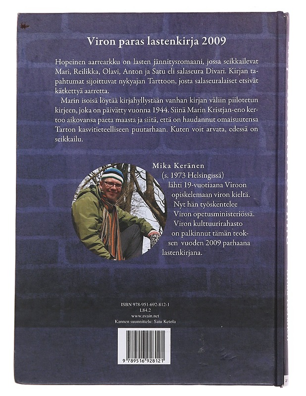 Hopeinen aarrearkku : salaseura Divarin toinen tapaus - Keränen, Mika - Lastenkirjat - 10105510982 - 1