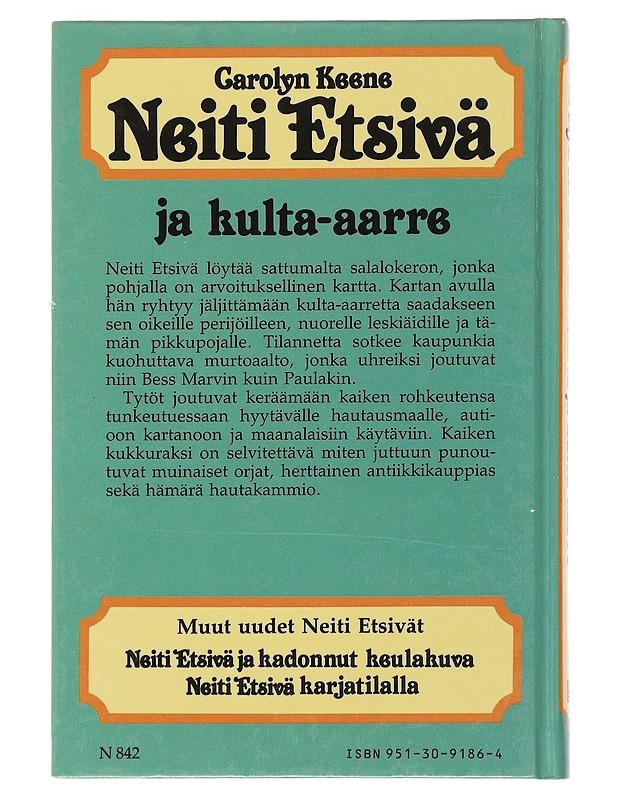 Neiti Etsivä ja kulta-aarre - Keene, Carolyn - Nuorten kirjat - 10105510998 - 1