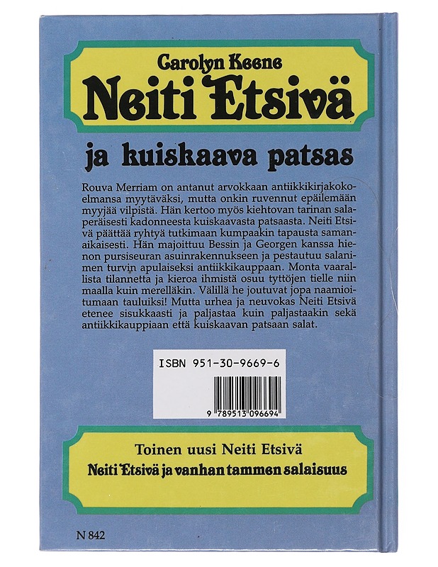 Neiti Etsivä ja kuiskaava patsas - Keene, Carolyn - Nuorten kirjat - 10105511001 - 1