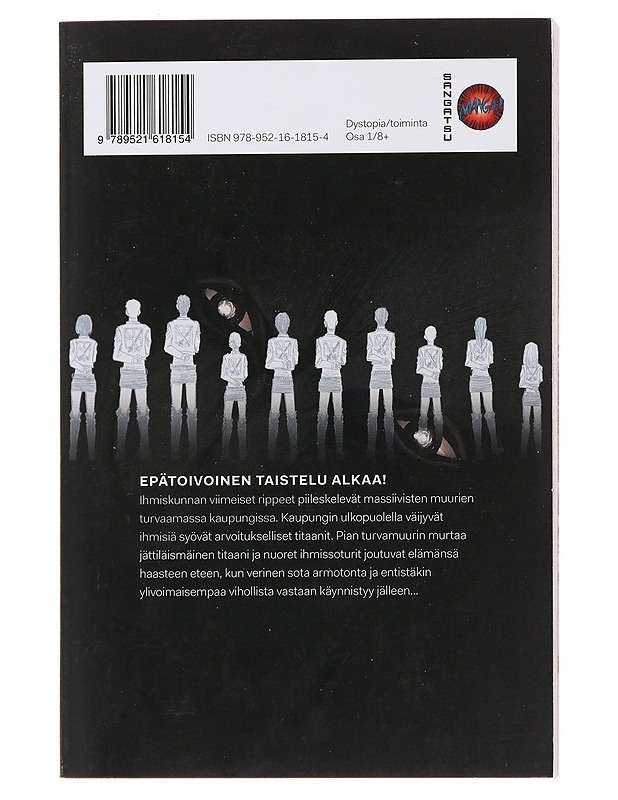 Titaanien sota 1 - Isayama, Hajime - Sarjakuvat - 10105511025 - 1