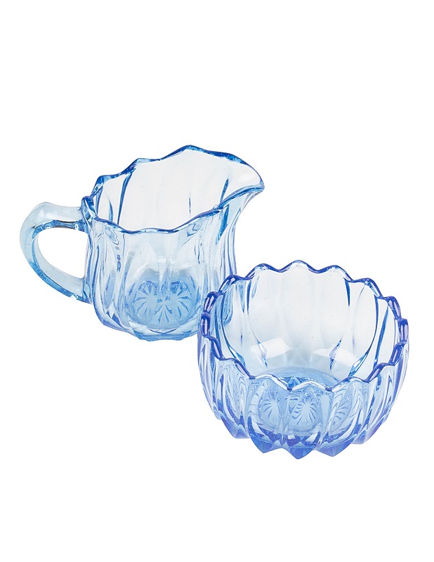 Sininen sokerikko ja kermakko - Tarjoiluastiat - 10105511035 - 0