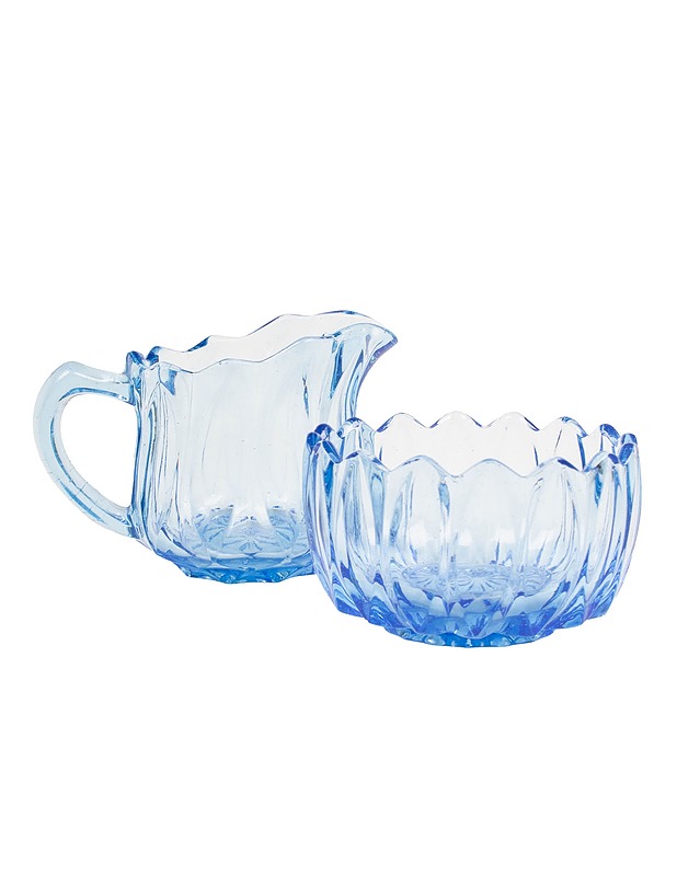 Sininen sokerikko ja kermakko - Tarjoiluastiat - 10105511035 - 1