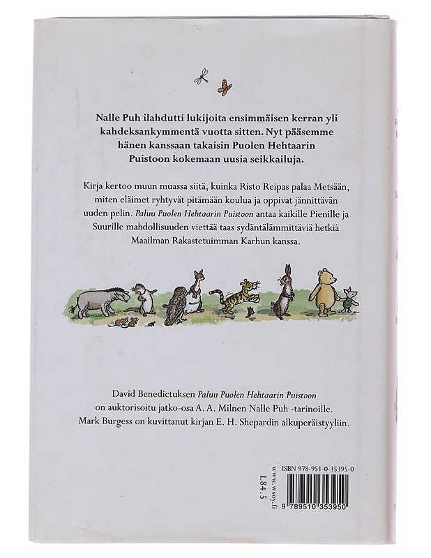 Paluu Puolen hehtaarin puistoon - Benedictus, David - Lastenkirjat - 10105511069 - 1