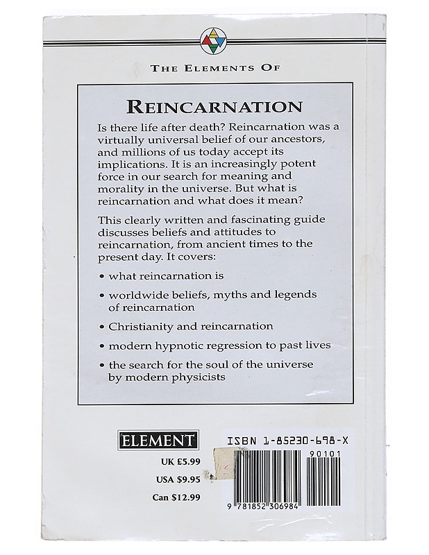 The elements of reincarnation - A. T. Mann - Tietokirjat ja oppaat - 10105511073 - 1