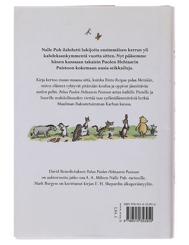 Paluu Puolen hehtaarin puistoon - Benedictus, David - Lastenkirjat - 10105511142 - 1