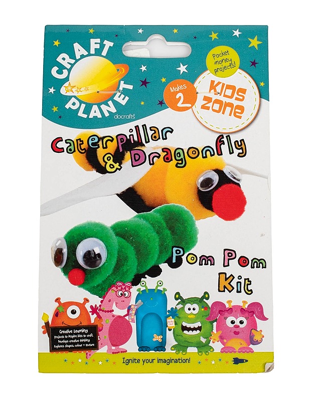 CRAFT PLANET Pom pom kit askartelusetti - Askartelu - 10105511150 - 0