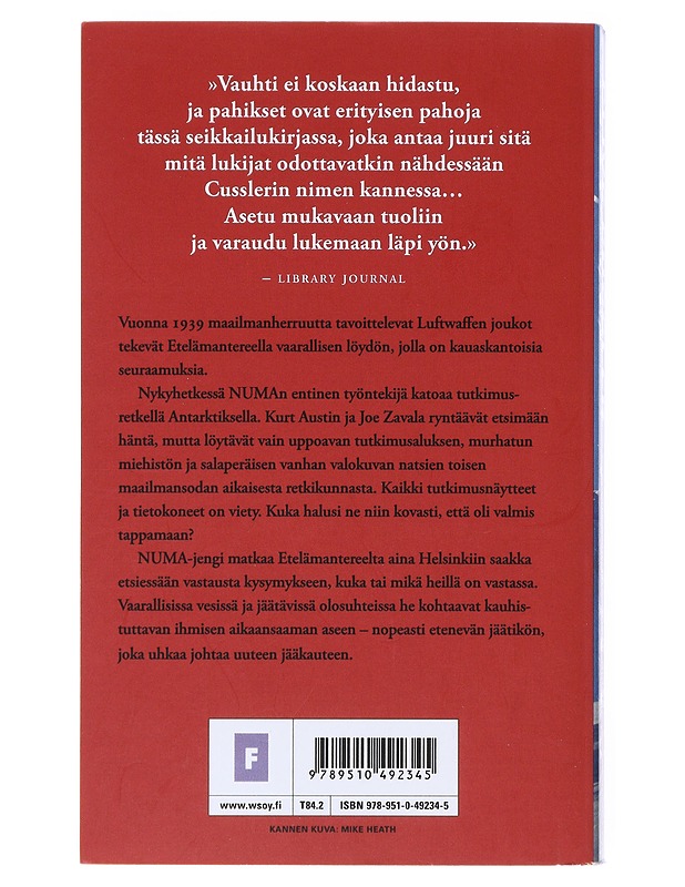 Jäätikön uhka - Cussler, Clive - Jännitys ja dekkarit - 10105511222 - 1