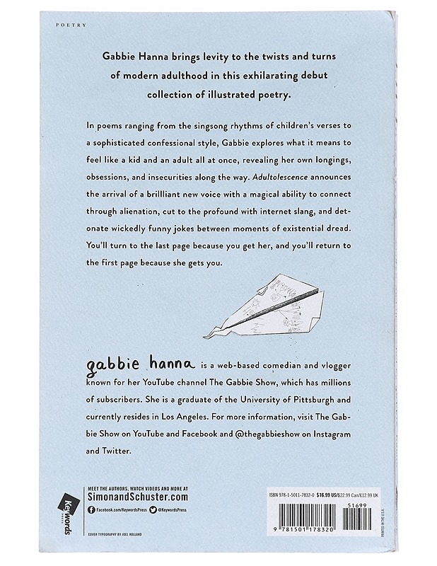 Adultolescence - Hanna, Gabbie - Runot ja näytelmät - 10105511229 - 1