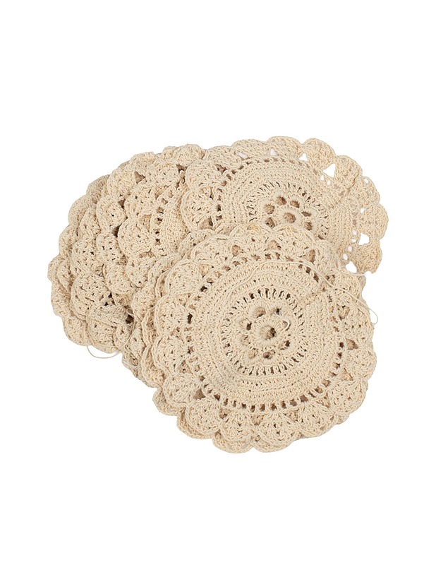 Virkatut pitsipalat, 12 kpl - Käsityö - 10105511249 - 0