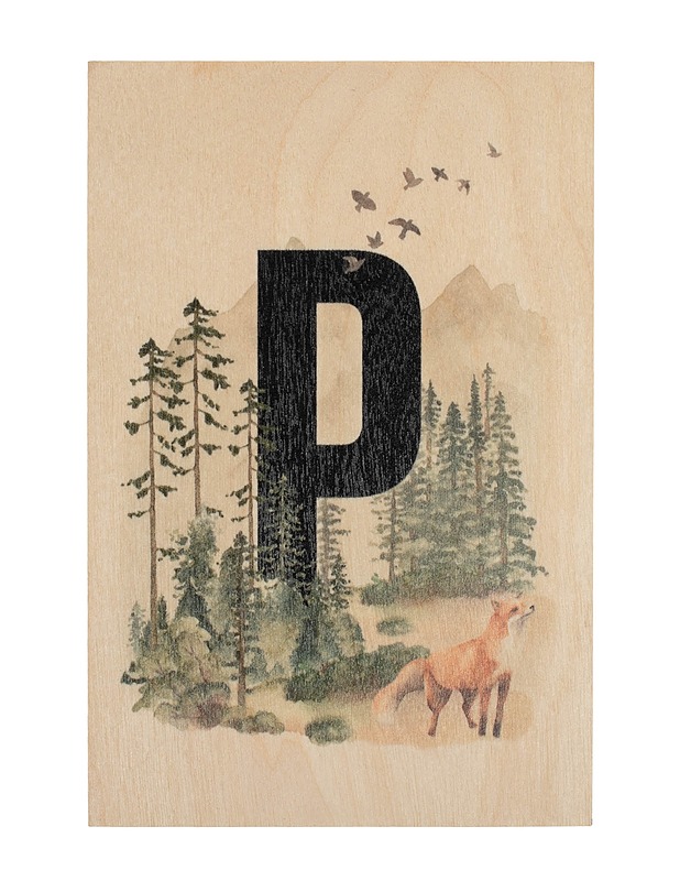 PLYWOODPRINT Metsän eläimet kirjain printti - Askartelu - 10105511266 - 0