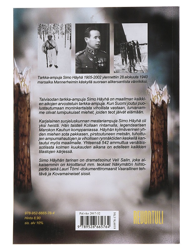 Simo Häyhä : tarkka-ampuja - Veli Salin - Elämäkerrat ja muistelmat - 10105511286 - 1