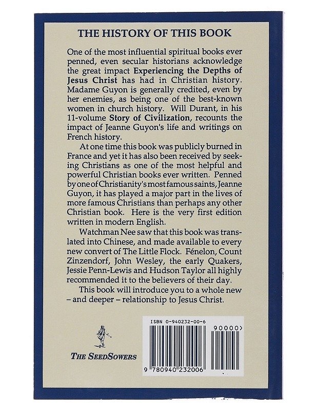 Experiencing the Depths of Jesus Christ - Jeanne Marie Guyon - Romaanit ja novellit - 10105511292 - 1