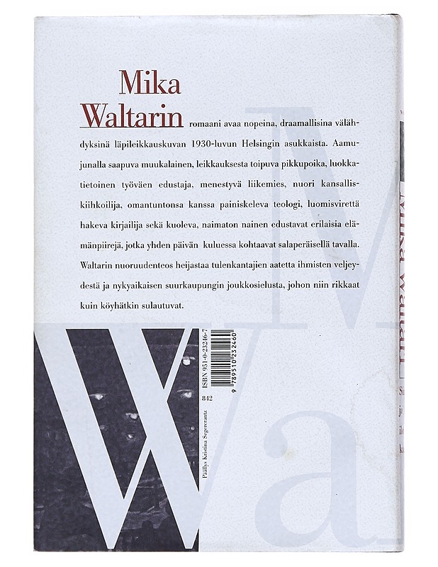 Surun ja ilon kaupunki - Waltari, Mika - Romaanit ja novellit - 10105511306 - 1