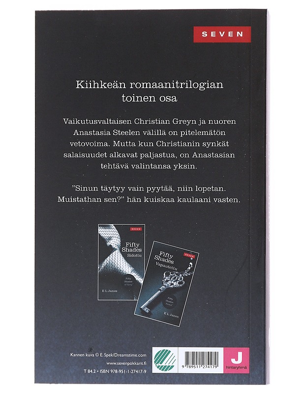 Fifty shades. 2, Satutettu - James, E. L. - Romaanit ja novellit - 10105511330 - 1